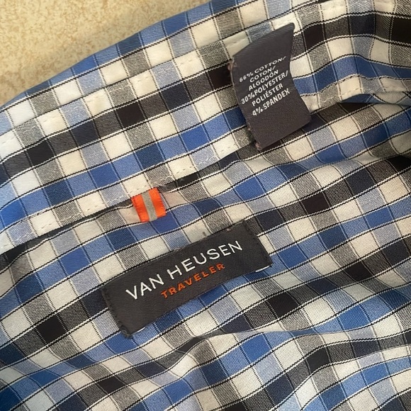 2 Men's Size S/P Van Heusen 14-14.5 Dress Shirts​ - Picture 8 of 12
